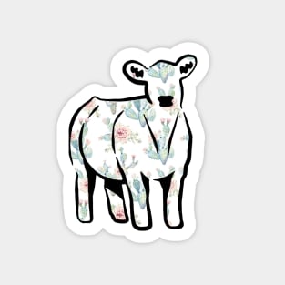 Watercolor Cactus Cow Silhouette  - NOT FOR RESALE WITHOUT PERMISSION Sticker